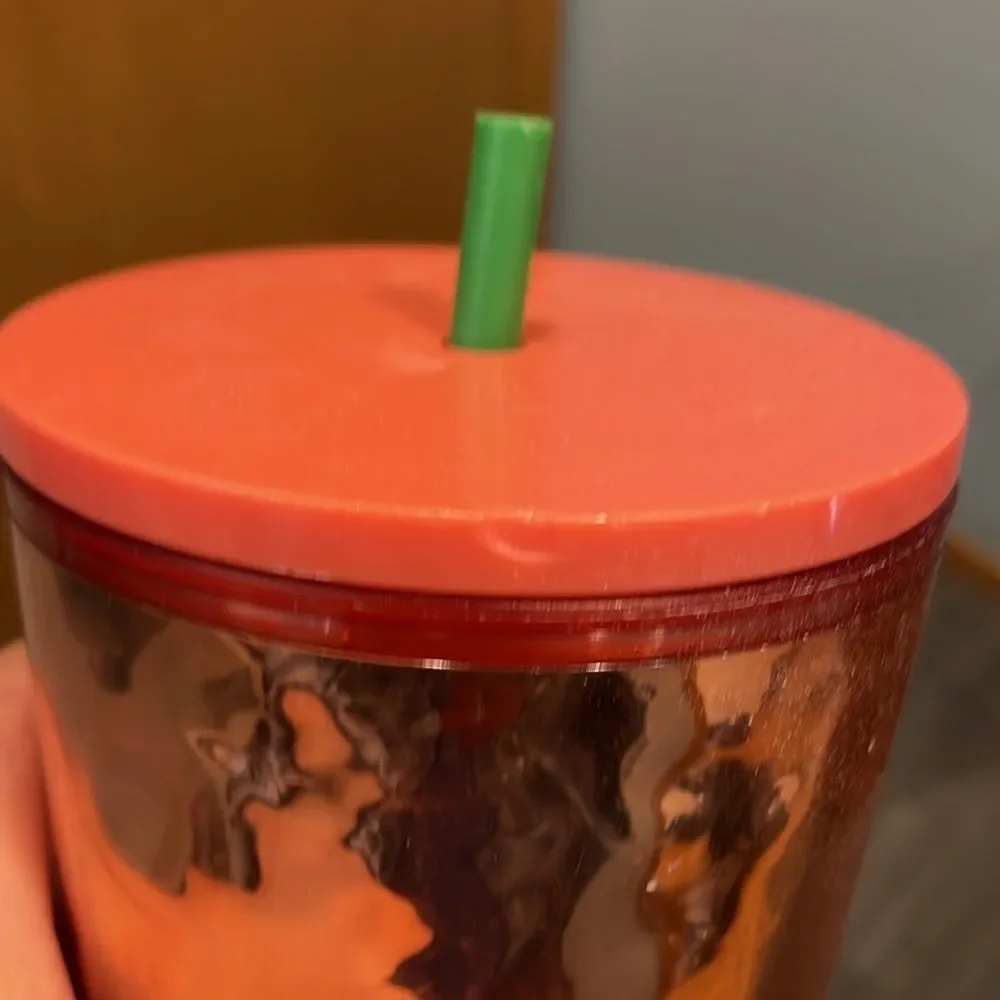 Nwt Starbucks Rose Gold Hammered Tumbler